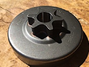 11456402010 Stihl Spur Sprocket 3/8 Lo Pro x6 tooth [Stihl MS201, MS201T]