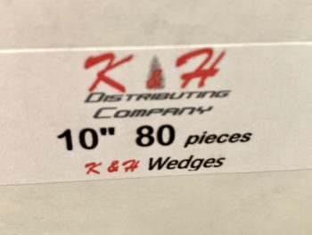 80x KHPFW10 10"[25cm] K&H Wedge [Box of x80 K&H Wedges]