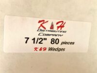 80x KHPFW75 7.5" K&H Wedge [Box of x80 K&H Wedges]