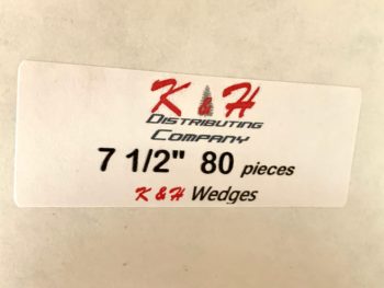 80x KHPFW75 7.5" K&H Wedge [Box of x80 K&H Wedges]