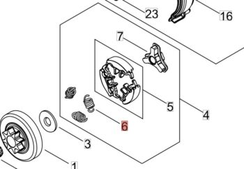 A566-000290 Clutch Spring CS-2511TES, CS-2511WES, CS-2511P