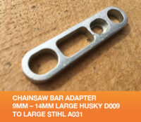 CHAINSAW BAR ADAPTER 9MM – 14MM LARGE HUSKY D009 TO LARGE STIHL A031