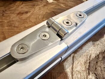 HINGE-KIT Stainless End Joining Hinge Kit [You Get a Pair] For First Cut Systems