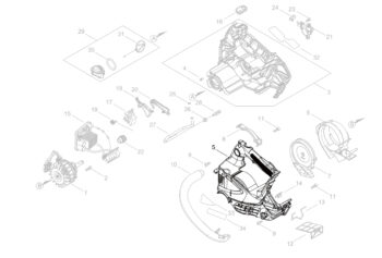A539-000481 Left Side Casing for Echo battery chainsaw DCS-2500T