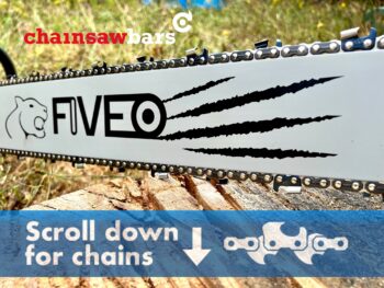 (S4/H4A-42) Panther Five O Pro Solid 42"[107cm] 3/8 .050[1.3mm] 134 drive links [BAR ONLY]