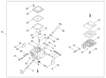 A021-004400 Carburettor C1Q-2690 for Echo CS-361WES, CS-362WES