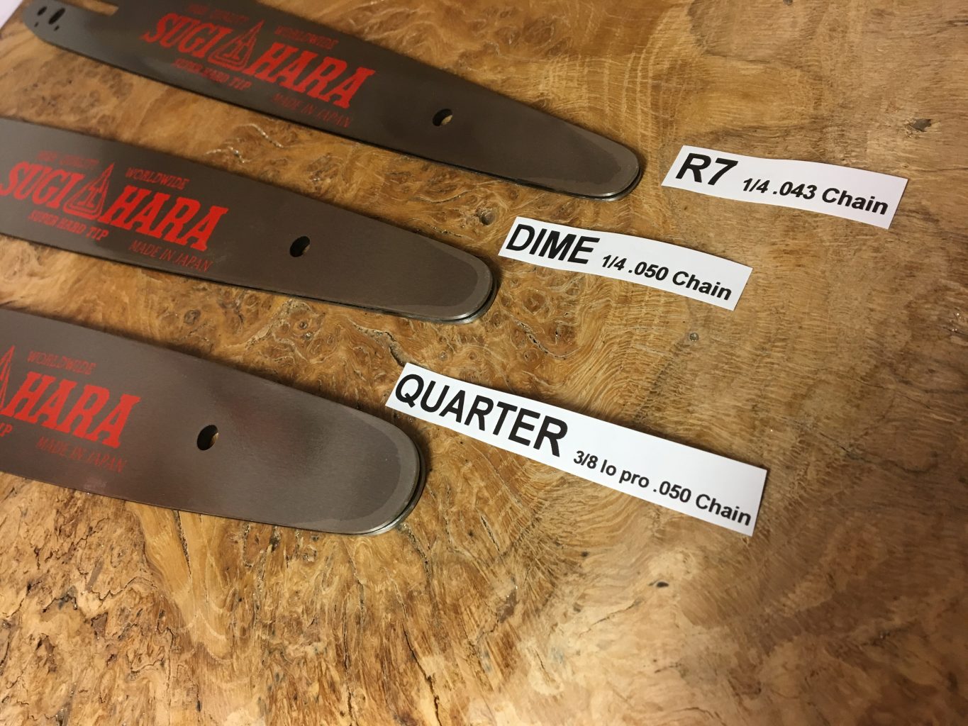 BN6A-0Y40T-AL Sugihara Tough Carver Quarter Tip 16" 3/8 Lo Pro .050 60 drive links or 1/4" .050 88 drive links